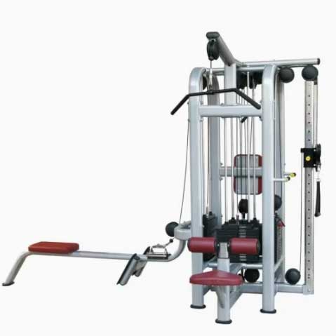 MULTI JUNGLE STATION 4 STACK PULLEY LAT MACHINE TRICEPS CABLE