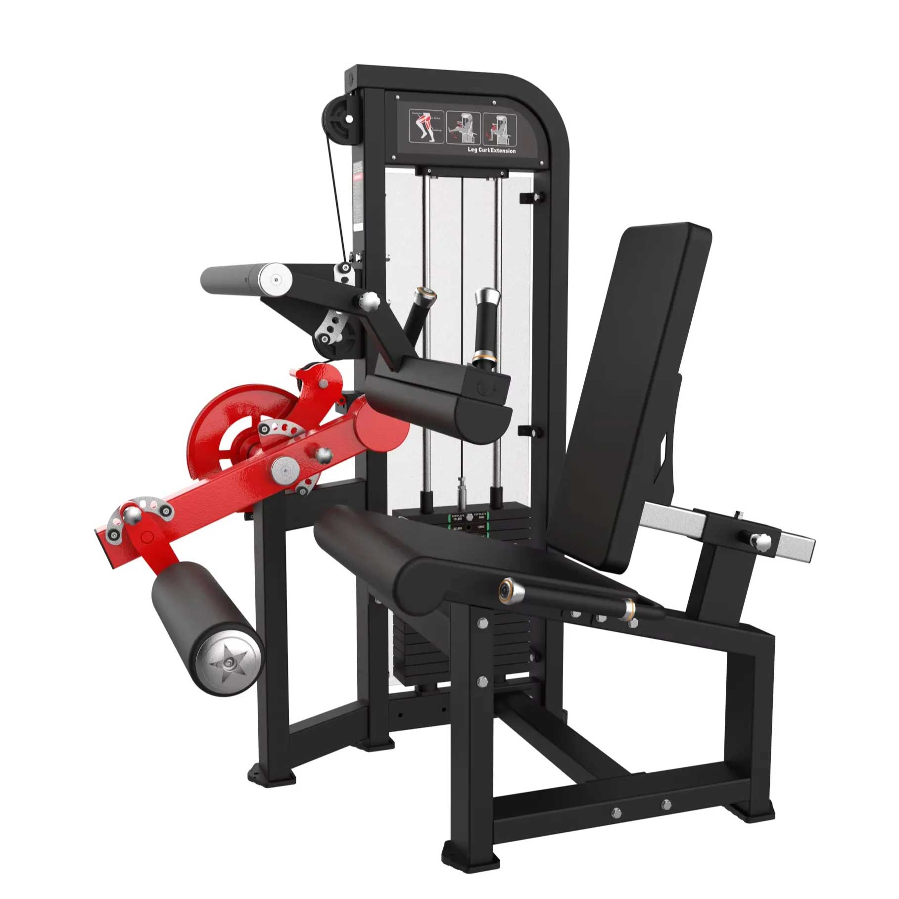 LEG EXTENSION LEG CURL SEDUTO TREZERI COMBO DUAL FUNCTION PRO YT
