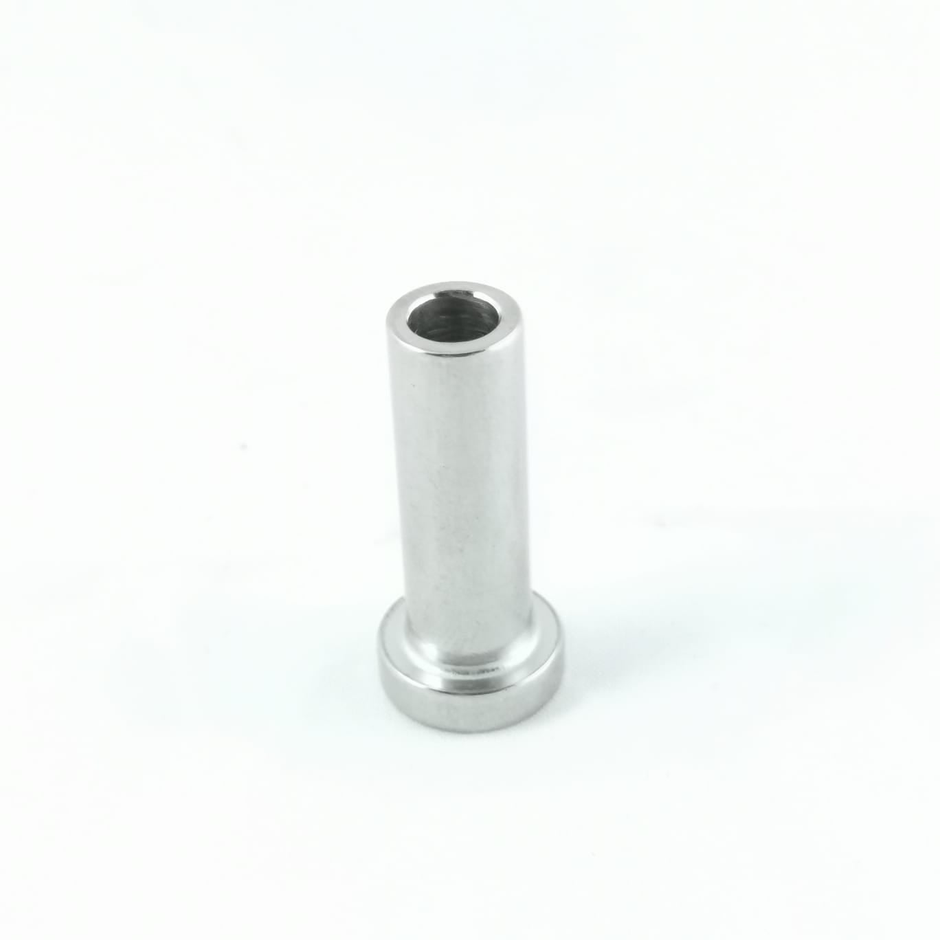 TERMINALE DISCO A PRESSARE CRIMPARE PER CAVO ACCIAIO - DISCO 15 MM - FORO 6,5 MM