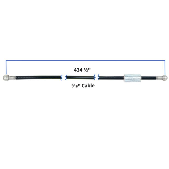 CAVO PER MACCHINE LIFEFITNESS - Cavo Assembly 1/8 Wire Cavo 3/16 Coated SM22 Life Fitness - OEM: 9239403