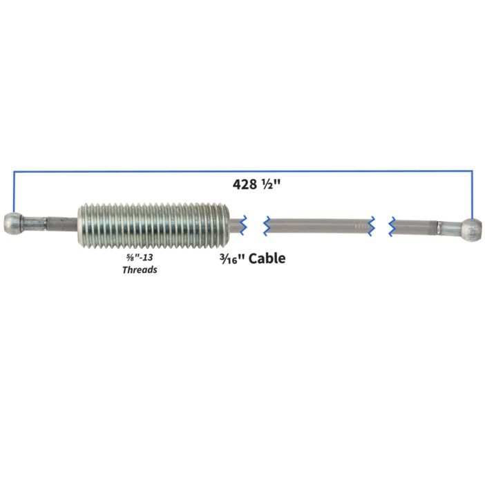 CAVO PER MACCHINE LIFEFITNESS - Cavo Kit per Dual Adjustable Pulley, LifeFitness, Signature Series Cavo Motion, Serial# 0612000 e below - OEM: 8989202