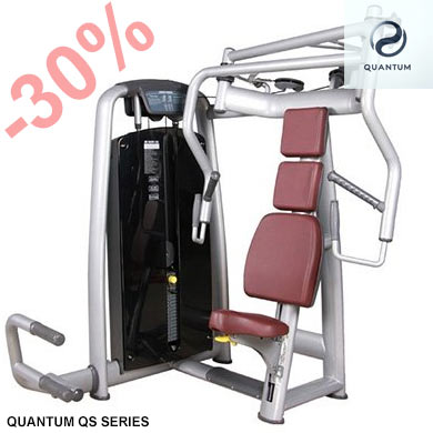 QUANTUM QS SERIES - 
SEATED CHEST PRESS - SCONTO DEL 30% SUL LISTINO CON PICCOLO ANTICIPO E SALDO ALLA SPEDIZIONE. EXTRA SCONTO 5% SE PAGHI SUBITO.