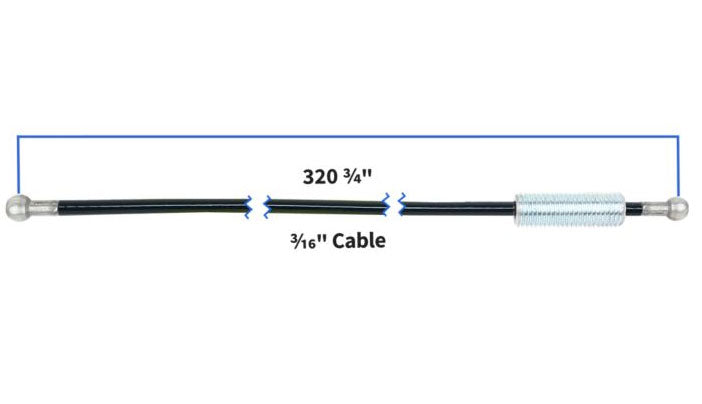 CAVO PER MACCHINE LIFEFITNESS - Cavo per Adjustable Crossover MJACO by LifeFitness, 8147 mm - OEM: 8946903